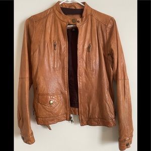 Banana Republic vintage brown leather jacket